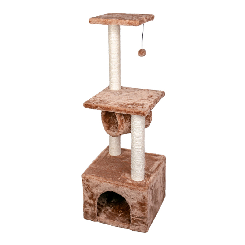 Wholesale Short Plush Sisal Cat Tree House