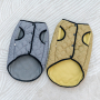 Manufacturer wholesale custom logo yellow grey dog winter vest