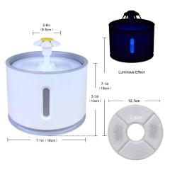 Manufacturer wholesale automatic drinking LED cat dog pet water fountain