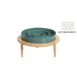 green with wooden