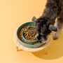 Manufacturer wholesale luxury slow feeder cat dog bowl ceramic material