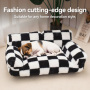 Wholesale Manufacturer Custom Logo Soft Plaid Large Cat Dog Sofa Bed