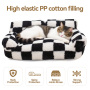 Wholesale Manufacturer Custom Logo Soft Plaid Large Cat Dog Sofa Bed
