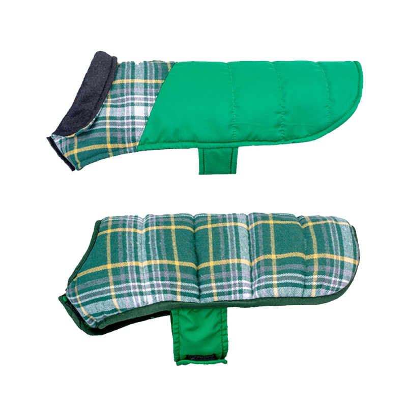 Manufacturer Wholesale Custom Logo Christmas Winter Plaid Pet Apparel Cat Dog Coats