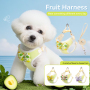 Wholesale Fruit Design Breathable Outdoor Dog Harness Adjustable