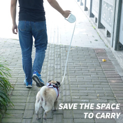 Manufacturer wholesale portable automatic dog leash with retractable handle outdoor use