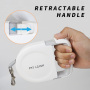 Manufacturer wholesale portable automatic dog leash with retractable handle outdoor use