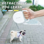 Manufacturer wholesale portable automatic dog leash with retractable handle outdoor use