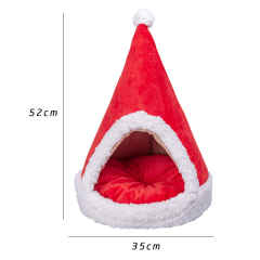 Manufacturer wholesale triangle design cat bed christmas