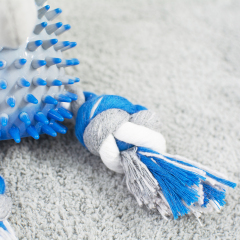 wholesale manufacturer cute  plush rope chew indestructible  chew pet dog toys