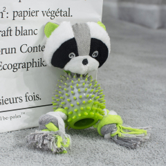 wholesale manufacturer cute  plush rope chew indestructible  chew pet dog toys