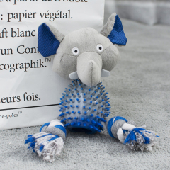 wholesale manufacturer cute  plush rope chew indestructible  chew pet dog toys