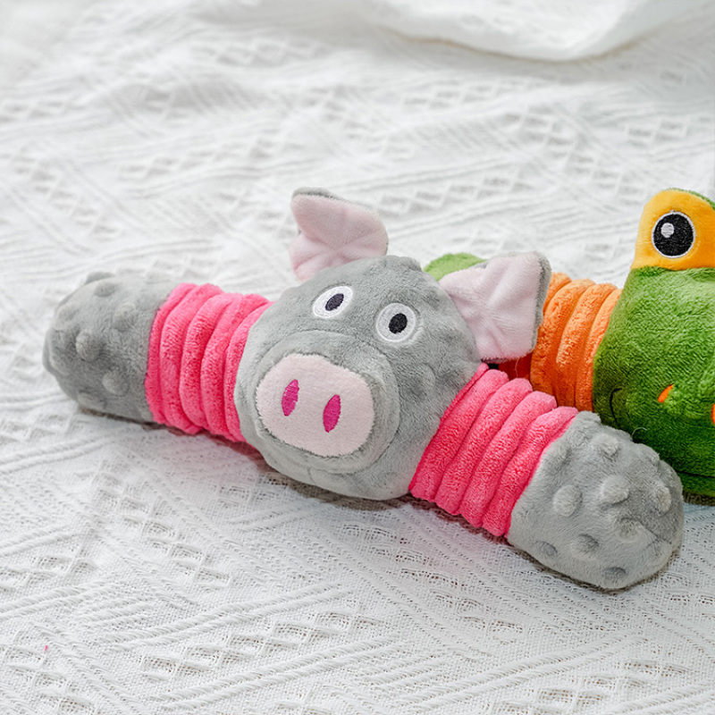 Manufacturer wholesale chew frog pig elephant dog plush toys