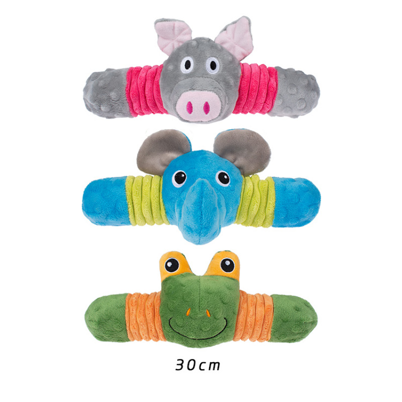 Manufacturer wholesale chew frog pig elephant dog plush toys