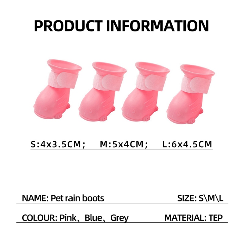 Wholesale Waterproof Anti-slip Cat Pet Dog Shoes