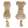 Manufacturer wholesale OEM custom logo bite resistance plush rope cute toys set for dog funny playing