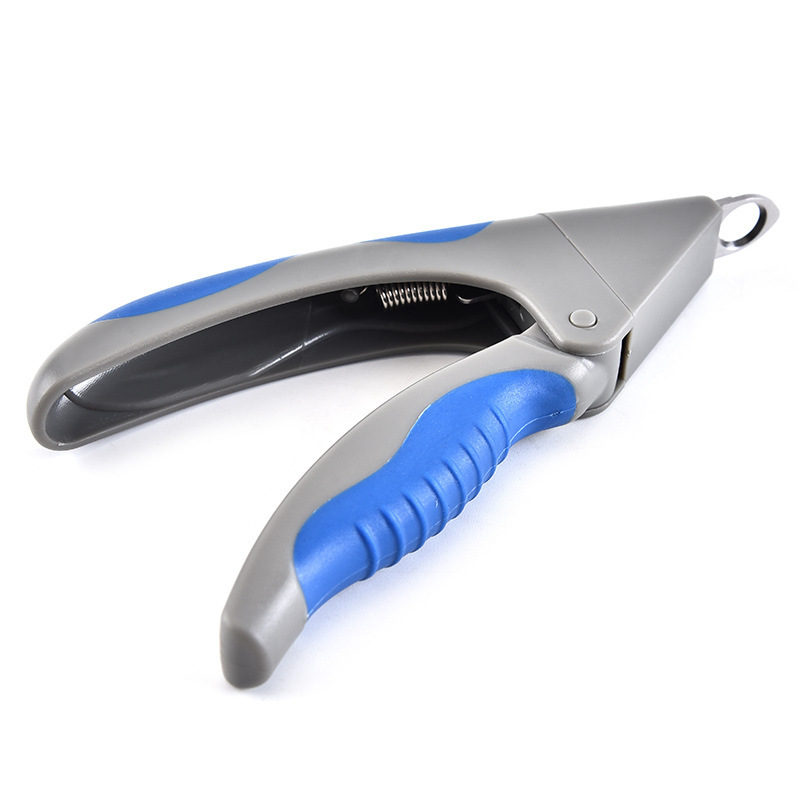 Manufacturer wholesale pink blue ABS tpr stainless steel pet cat dog nail clippers with nail file
