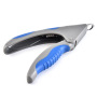 Manufacturer wholesale pink blue ABS tpr stainless steel pet cat dog nail clippers with nail file