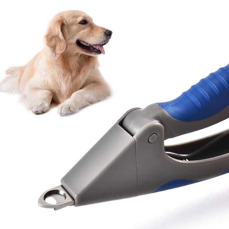 Manufacturer wholesale pink blue ABS tpr stainless steel pet cat dog nail clippers with nail file