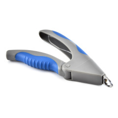 Manufacturer wholesale pink blue ABS tpr stainless steel pet cat dog nail clippers with nail file