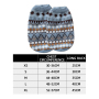 Wholesale Warm Blue Beige Knitting Dog Sweater