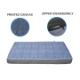 Manufacturer wholesale pattern print canvas washable cotton stuffed pet cushion bed dog pad