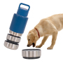 Wholesale Stainless Steel Travel Portable Detachable Dog Food Water Bottle