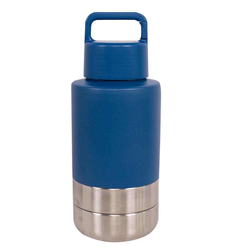 Wholesale Stainless Steel Travel Portable Detachable Dog Food Water Bottle