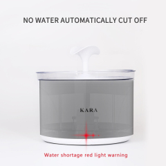 Manufacturer wholesale automatic battery filter drinking LED round cat water fountain