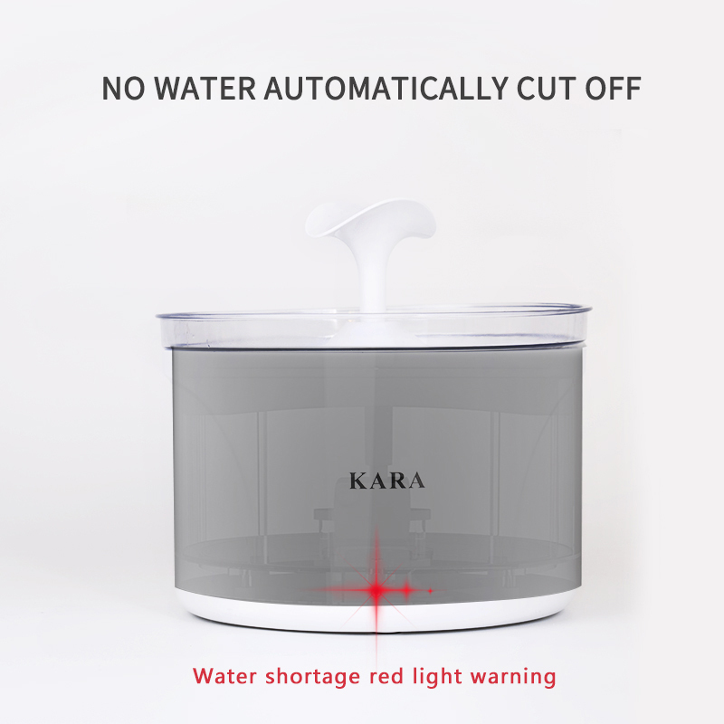 Manufacturer wholesale automatic battery filter drinking LED round cat water fountain