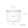 Manufacturer wholesale automatic battery filter drinking LED round cat water fountain