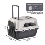 Wholesale Portable Breathable Plastic Travel Large Dog Cat Cage with Wheel