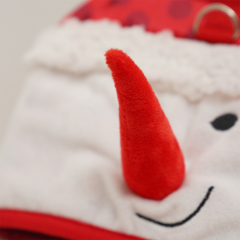 Manufacturer wholesale snowman antler small dog harness christmas design