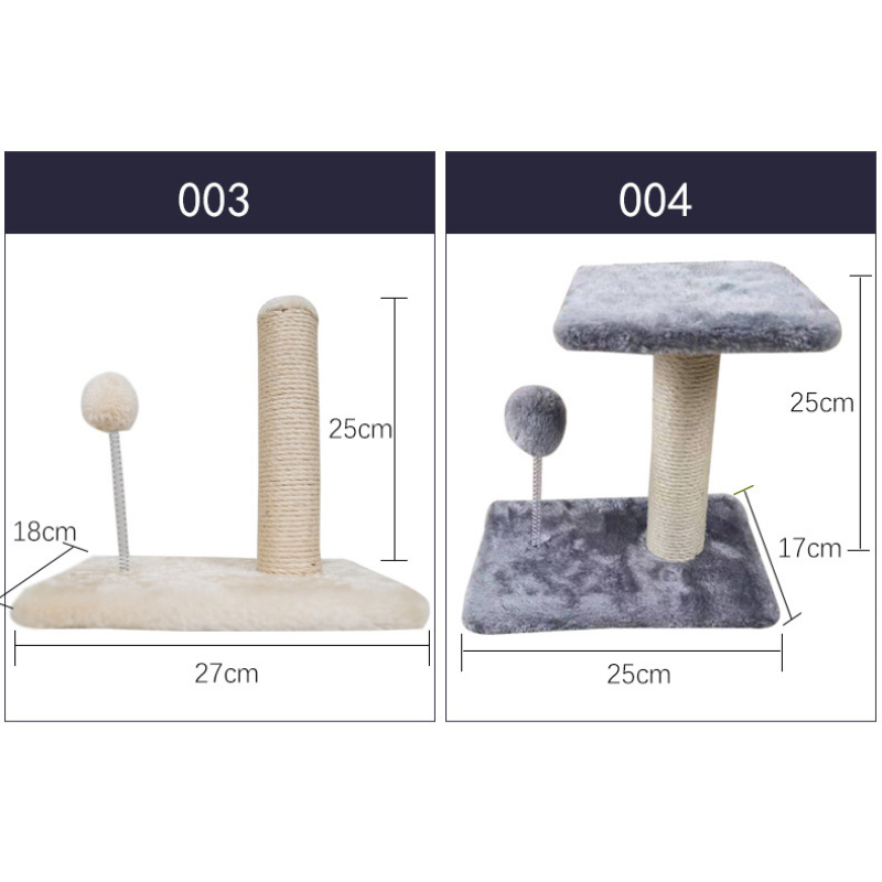 Manufacturer wholesale grey green white sisal small cat tree post