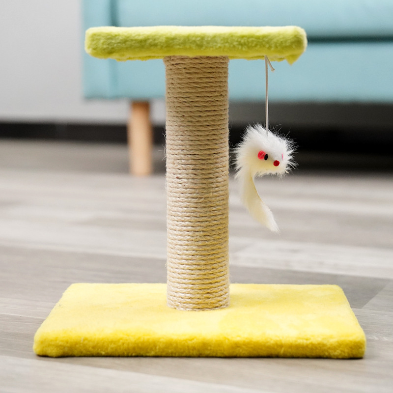 Manufacturer wholesale grey green white sisal small cat tree post