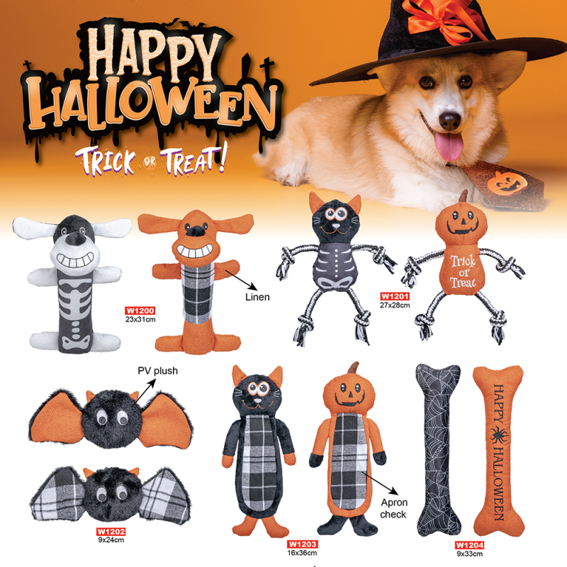 Manufacturer Wholesale Custom Logo Plush Rope Pet Product Dog Toys Halloween