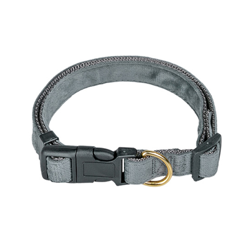 Wholesale Custom Logo Adjustable Dog Collar Velvet