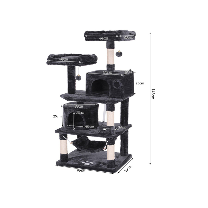 Manufacturer wholesale grey beige brown tower condo cat tree