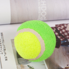 wholesale soft rubber tennis ball for dog red yellow