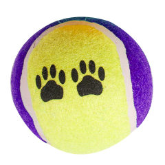 wholesale soft rubber tennis ball for dog red yellow