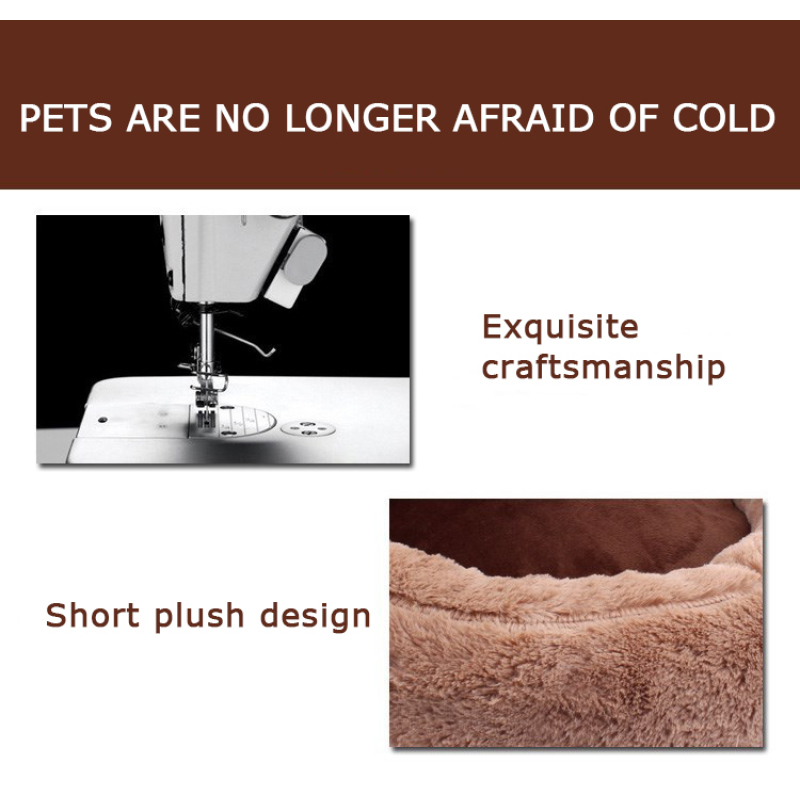 Manufacturer wholesale warm soft plush dog cat bed bear paw shape