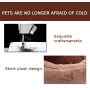 Manufacturer wholesale warm soft plush dog cat bed bear paw shape