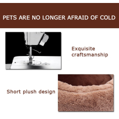 Manufacturer wholesale warm soft plush dog cat bed bear paw shape