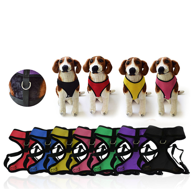 Manufacturer wholesale breathable multi-colors dog mesh cloth harness
