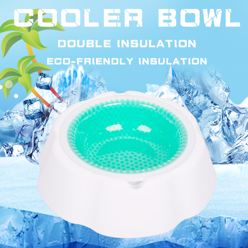 Manufacturer wholesale keep cold frosty chilled pet dog cooling bowl