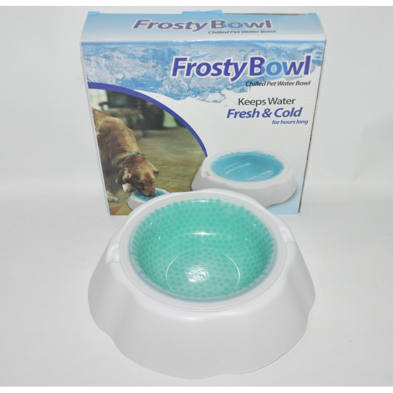 Manufacturer wholesale keep cold frosty chilled pet dog cooling bowl