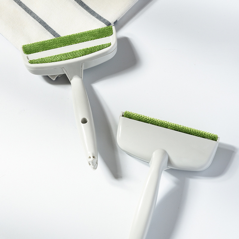 Manufacturer wholesale plush cloth head pet hair removal brush dual-purpose