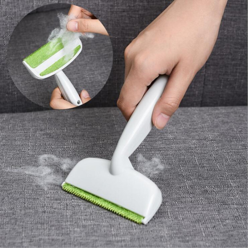 Manufacturer wholesale plush cloth head pet hair removal brush dual-purpose