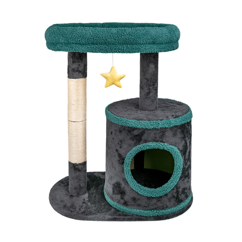 Manufacturer Wholesale High Quality Sisal Wood Small Cat Tree House