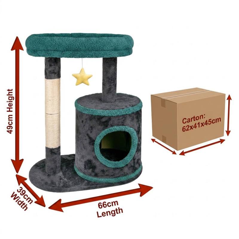 Manufacturer Wholesale High Quality Sisal Wood Small Cat Tree House